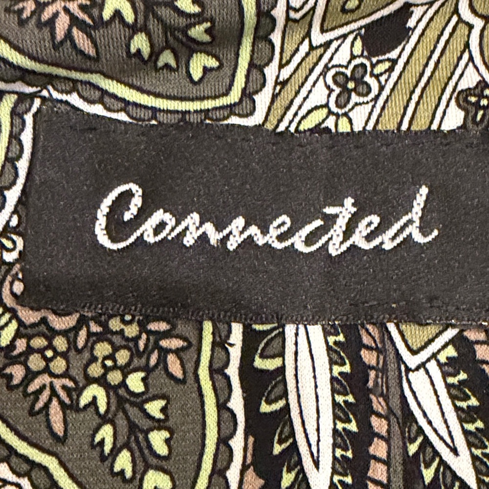Connected Apparel Green and Black Mini Dress - Picture 2 of 4
